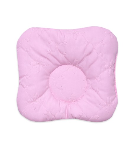 Подушка для новорожденного анатомическая 23*25см П-01, стежка розовый