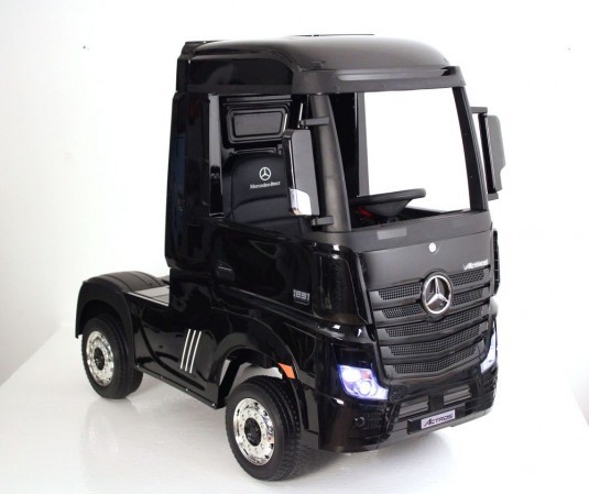 Детский электромобиль Mercedes-Benz Actros HL358 черный глянец
