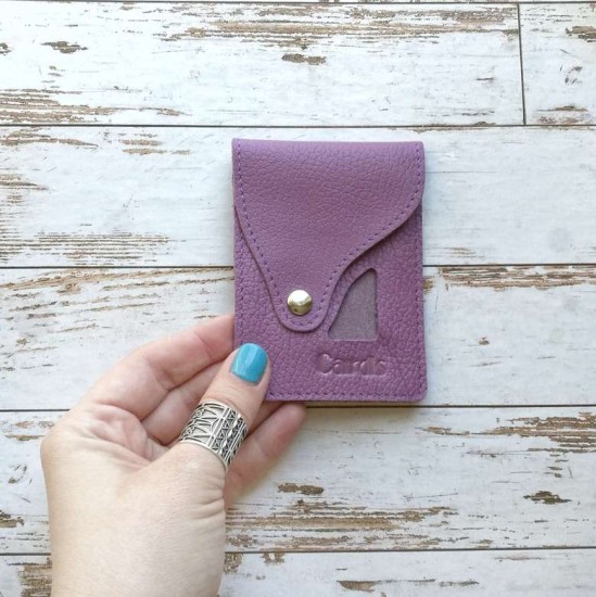 Картхолдер -карман для карт Pink Enot, фиолетовый
