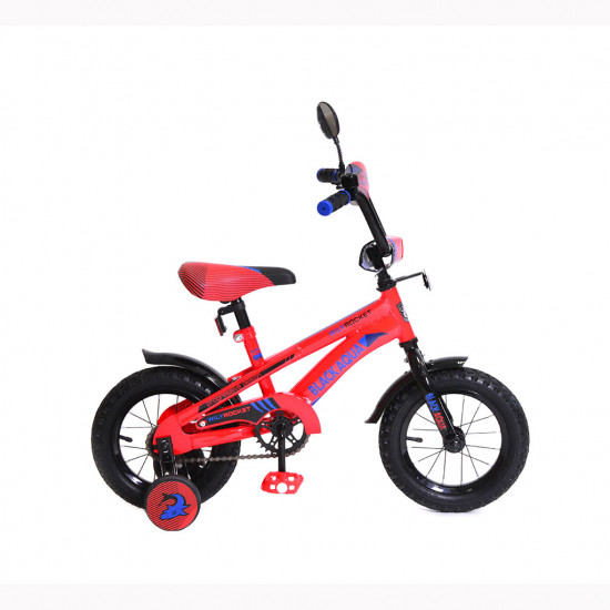 KG1208 2-х колесный велосипед BA Wily Rocket 12"; 1s со светящимися колесиками (огненно-красный)