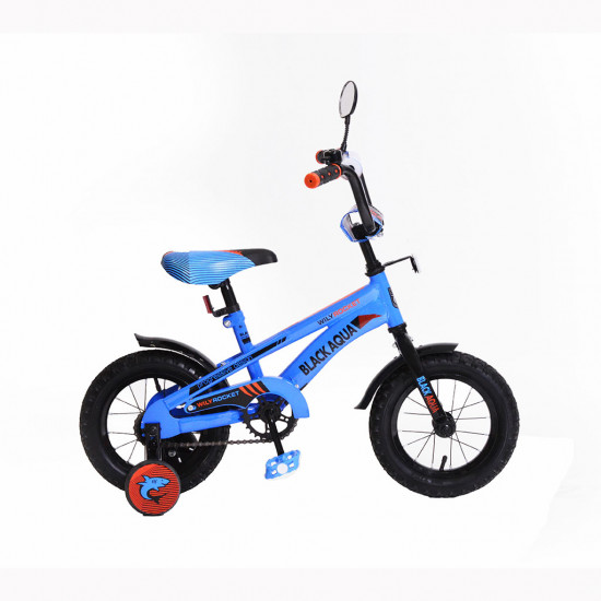 KG1208 2-х колесный велосипед BA Wily Rocket 12"; 1s со светящимися колесиками (синий)