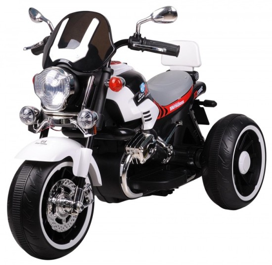 Детский электромобиль Farfello Мотоцикл (2020) DLS01 12V, Белый/White
