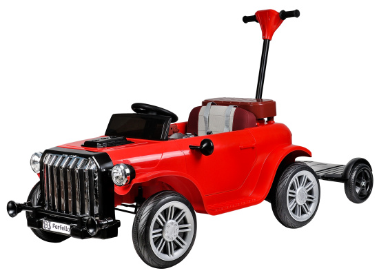 Детский электромобиль Farfello Ретро (2021) DLS202 12V, Красный/Red