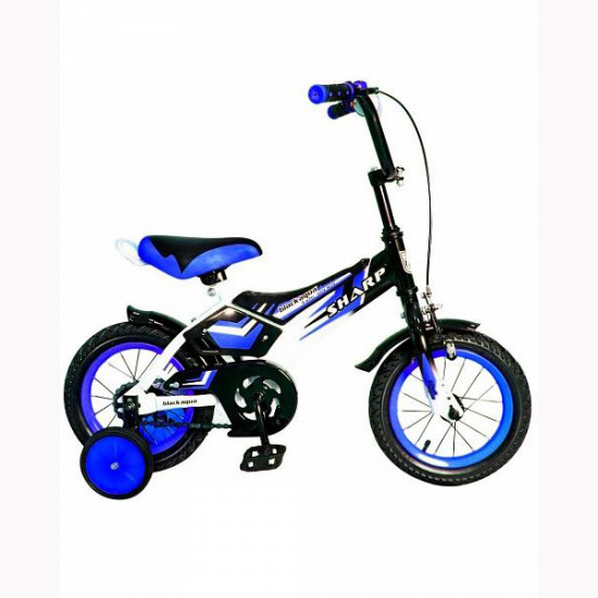 KG1210 2-х колесный велосипед BA Sharp 12"; 1s со светящимися колесами (синий)