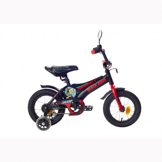 KG1210 2-х колесный велосипед BA Sharp 12"; 1s со светящимися колесами (хаки-оранжевый)