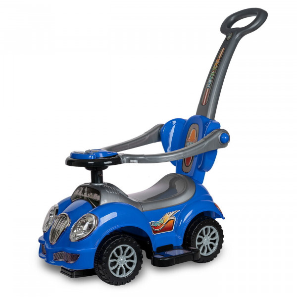 Каталка детская с ручкой Sevillababy Cute Car 3в1, blue/синий