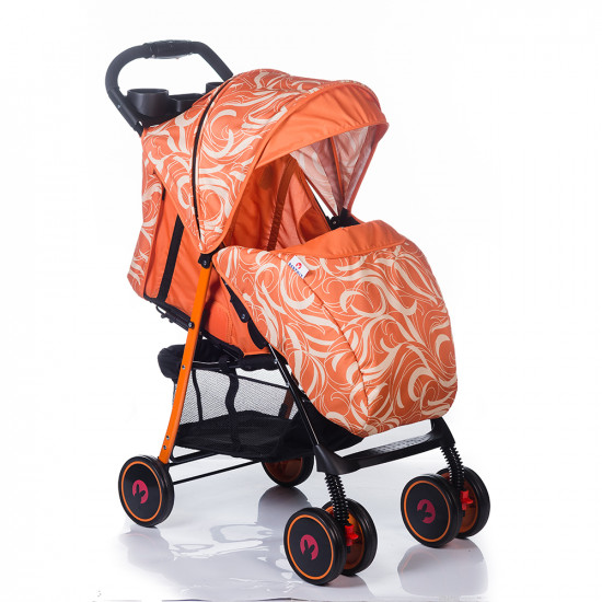 Прогулочная коляска BabyHit Simpy, оранжевый/белый