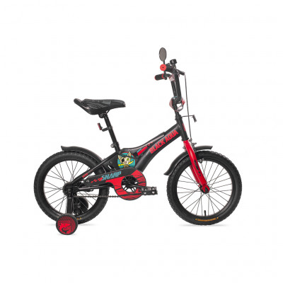 Двухколесный велосипед BA Sharp 18"со светящимися колесами, 1s, KG1810 (черно-красный)