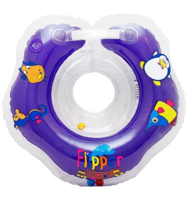 Круг Для Купания Roxy-Kids Flipper 0+ На Шею Музыкальный, Буль-Буль Водичка