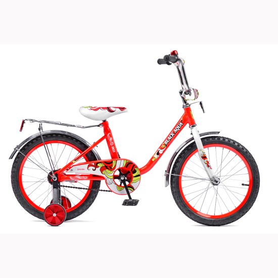 DK1203С 2-х колесный велосипед BA 1203С 12 со светящимися колесами, красный