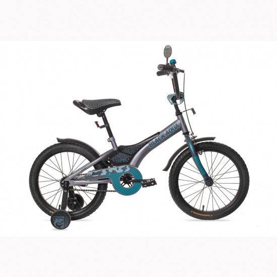 KG1210 2-х колесный велосипед BA Sharp 12 со светящимися колесами, серый-морская волна