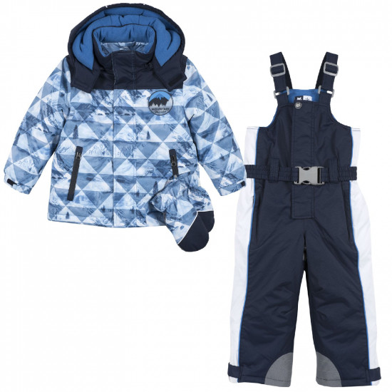 Костюм утепленный (куртка+брюки) Chicco для мальчиков 104 тёмно-синий