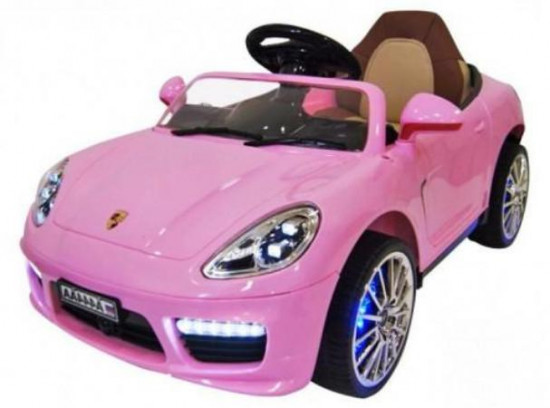 Детский электромобиль А444АА розовый (кожа-EVA)