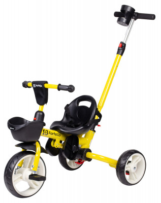 Велосипед трехколесный Farfello с родительской ручкой 2021 S-1601, Желтый
