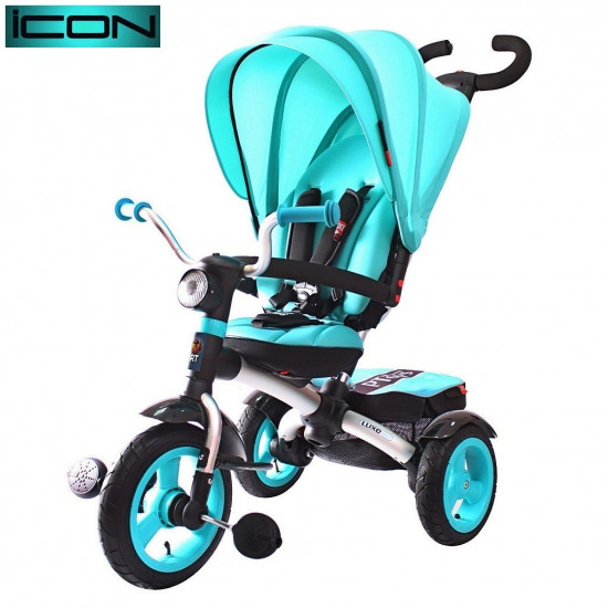 ICON 6 RT 3-х колесный алюминиевый велосипед-коляска LUXE Aluminium aqua