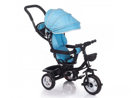Велосипед-трицикл трехколесный BabyHit Kids Ride, голубой