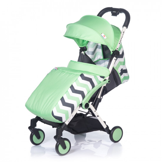 Прогулочная коляска BabyHit Amber Plus, Зеленая с зигзагом