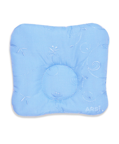 Подушка для новорожденного анатомическая 23*25см П-01, голубой