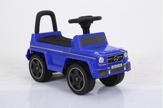 Детский толокар Mercedes JQ663 (G63) синий-кожа