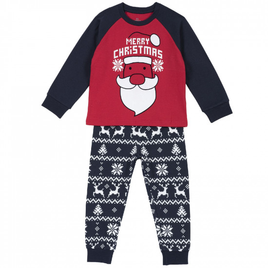 Пижама Chicco Merry Christmas длинный рукав для мальчиков 122 красный